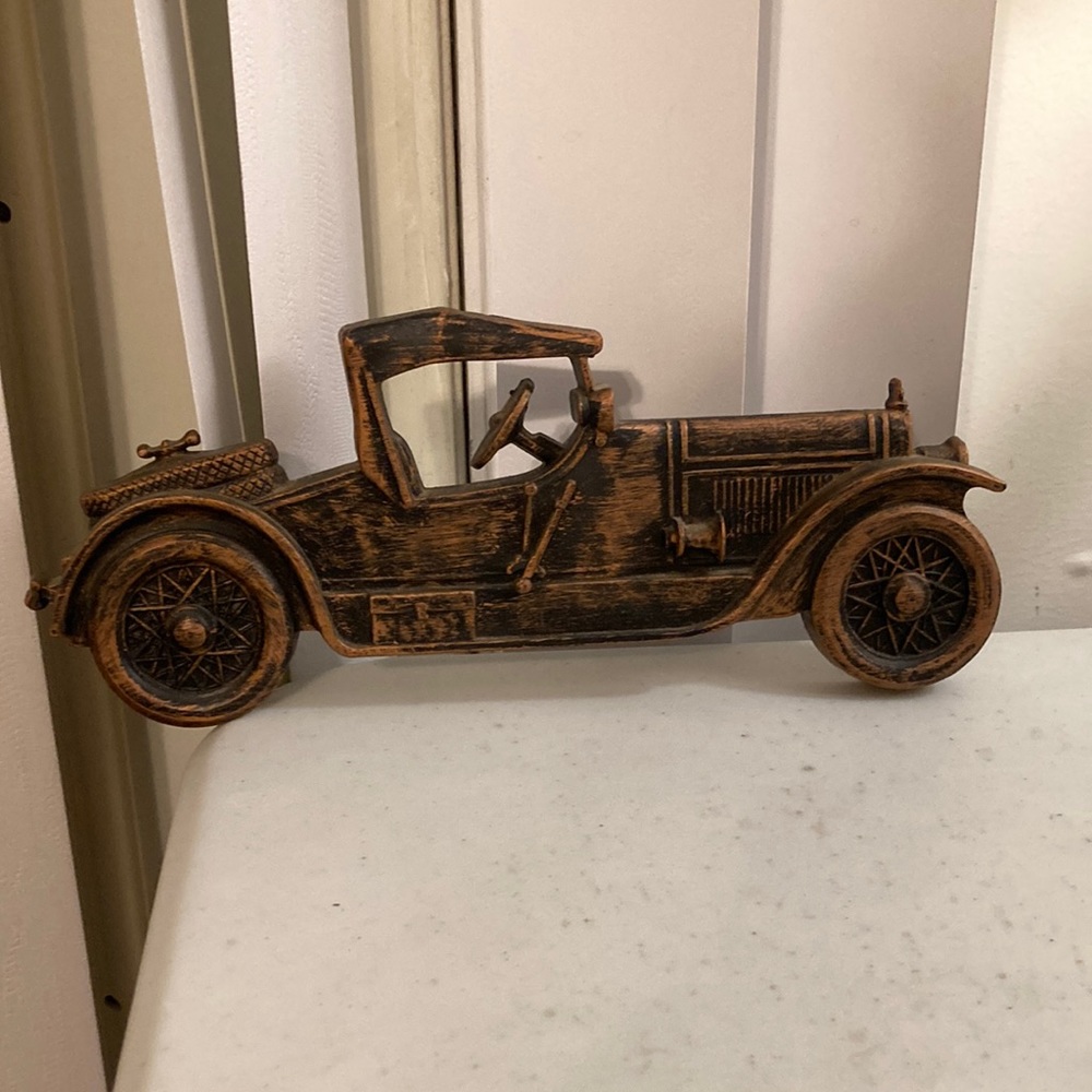 Vintage Copper craft Guild Dart Industries 1974 Antique Car Wall Decor